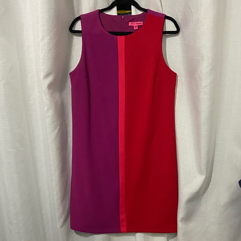 Betsey Johnson Red and Purple Mini Dress
